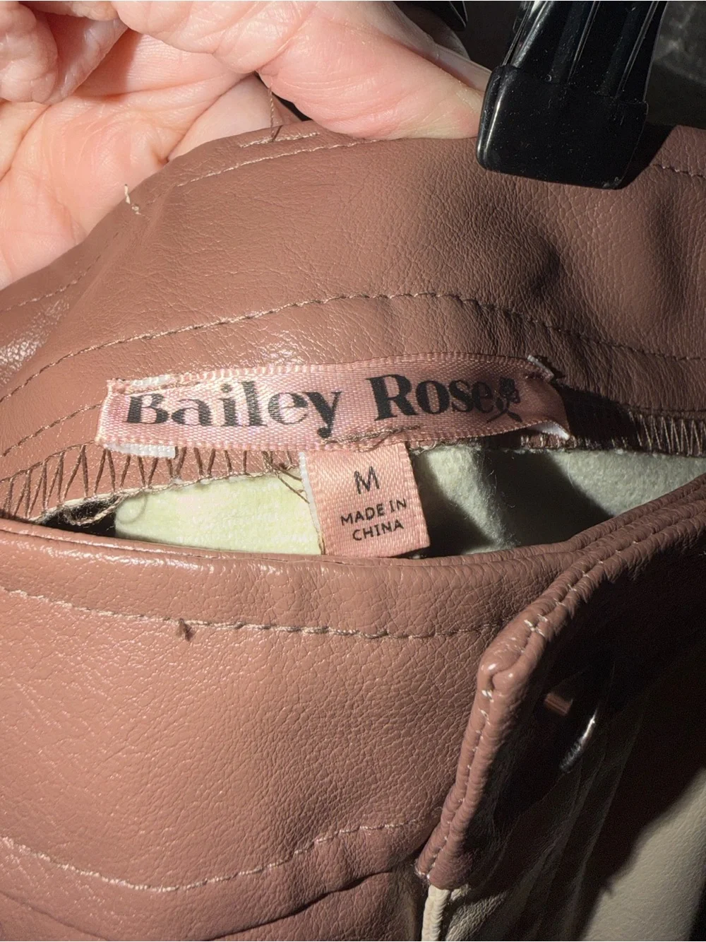 Bailey Rose Colorblock Faux Leather Pants M Y2K *See Condition Note*